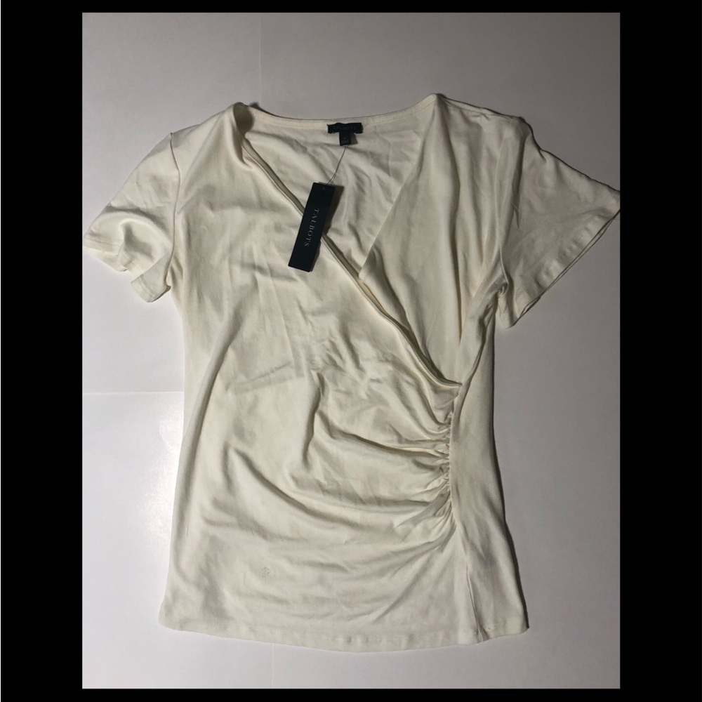 4-Talbots off white shirt